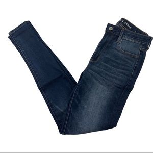 American Eagle Womens Medium Wash Super Hi-Rise Jegging Jeans Size 6 Long